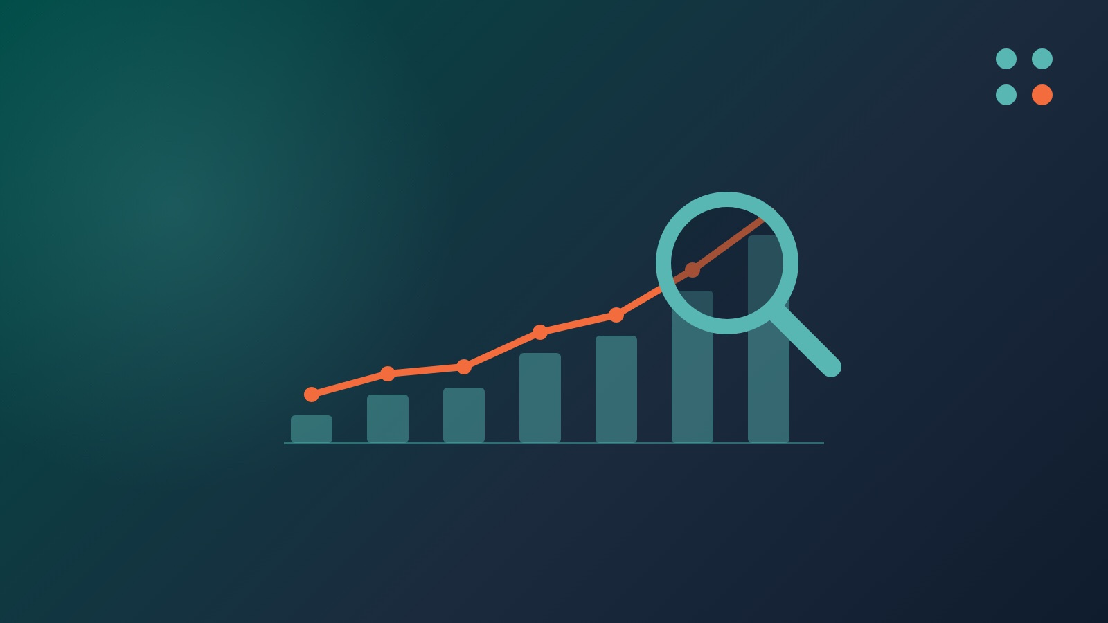 Illustration of a rising cost chart under a magnifying glass